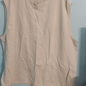 Men's whit muscle shirt